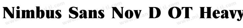 Nimbus Sans Nov D OT Heavy字体转换